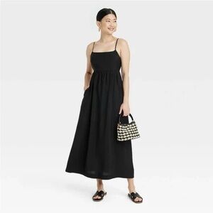 a new day Black Midi Dress